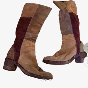 SOLD VTG 90s Patchwork Boots